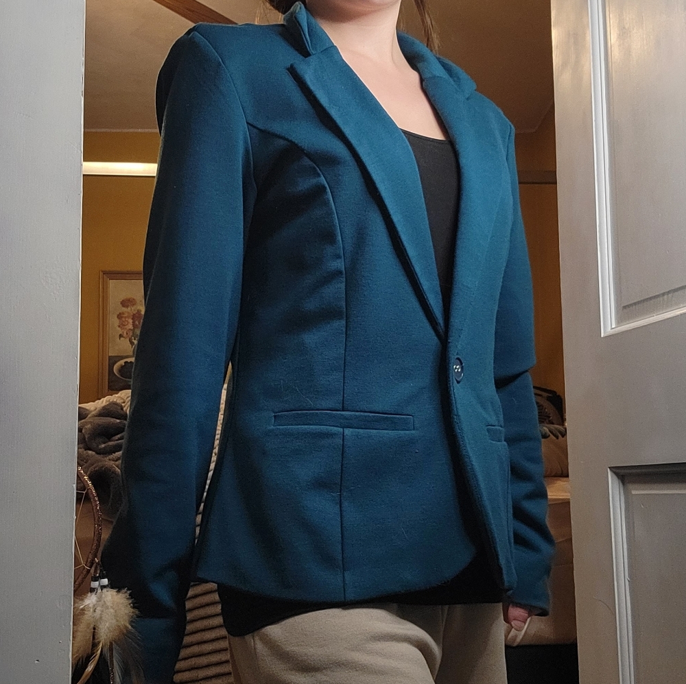 Bobeau Teal Blazer